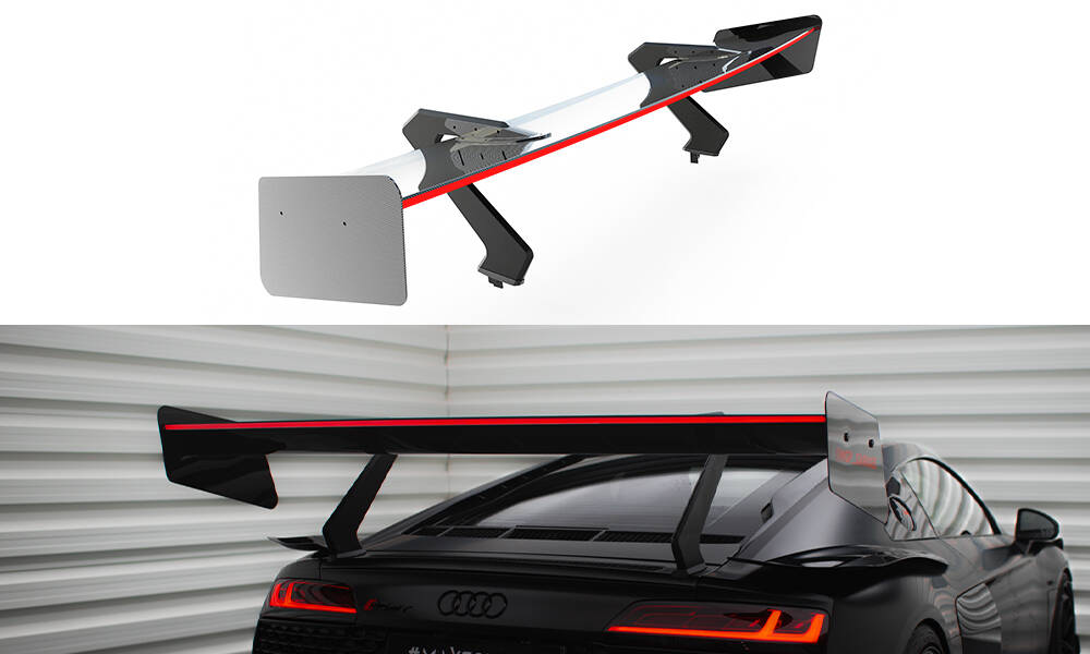 Aleron Carbono + led Maxton audi r8 2015/23