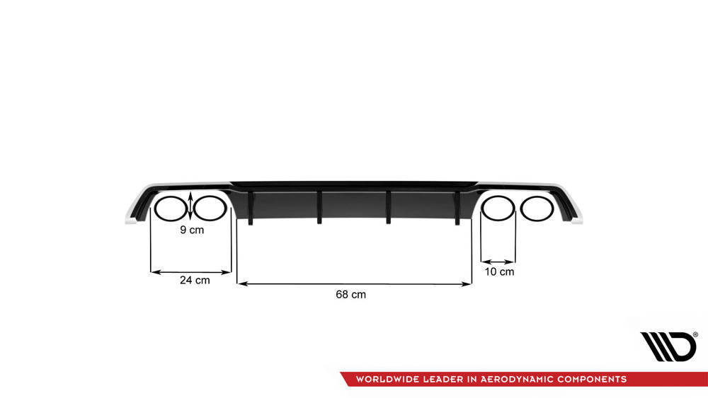 Difusor Maxton V3 seat león mk3 ST Cupra / Fr / Normal  2017/20