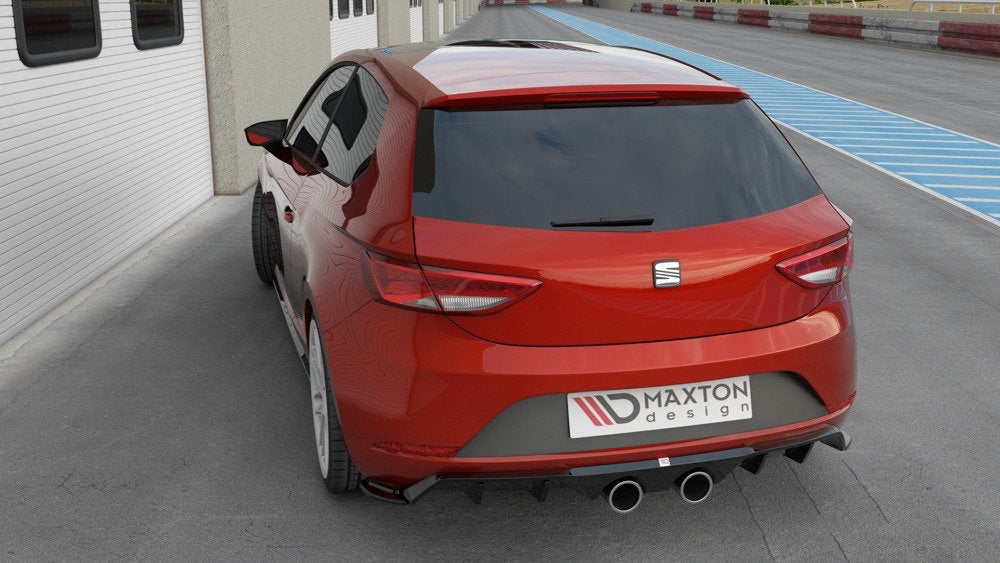 Difusor Maxton V2 seat león mk3 Cupra 2017/20