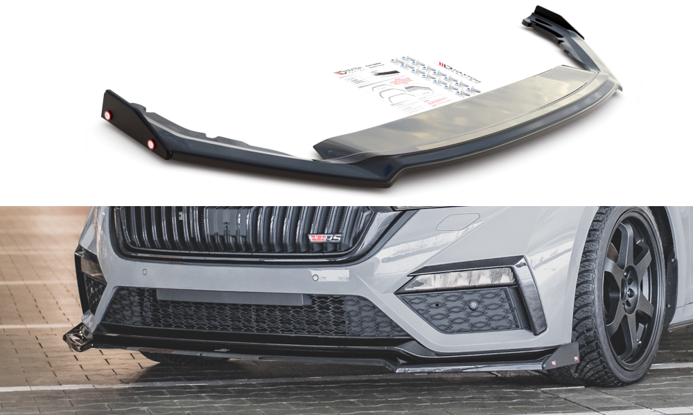 Lip Maxton v2 + flaps Skoda Octavia RS Mk4 2020 -
