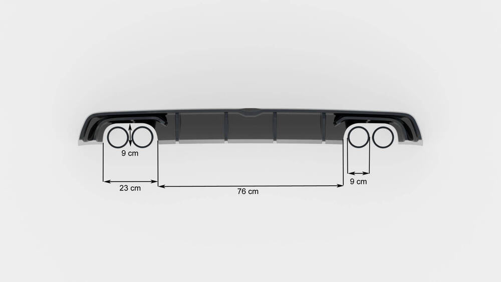 Difusor Maxton AUDI S3 SEDAN 8V 2013/16