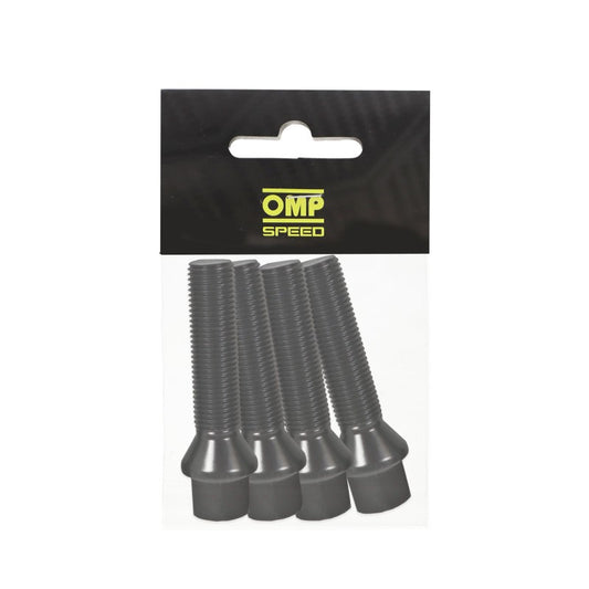 SET TORNILLOS OMP M12X1.5 LLAVE 17 LARGO 50MM CONE