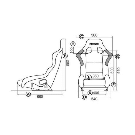 ASIENTO RECARO (FIA) PROFI SPG XL - VELOUR NEGRO PILOTO&COPILOTO