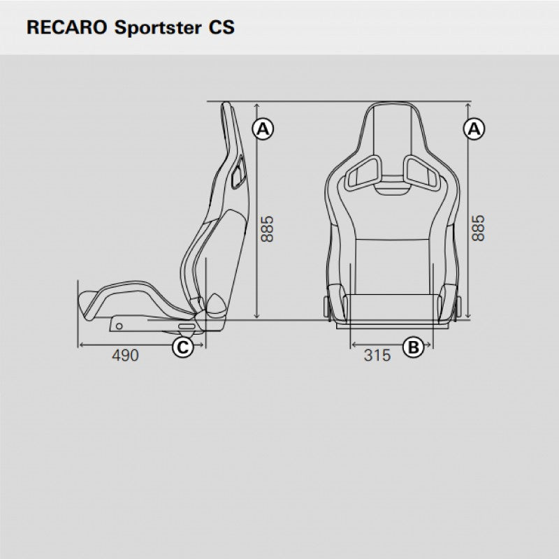 ASIENTO RECARO SPORTSTER CS AIRBAG CALEFACCION PIEL VIENNA NEGRO COPILOTO